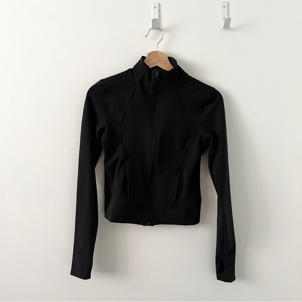 Black Activewear Zip Up Jacket